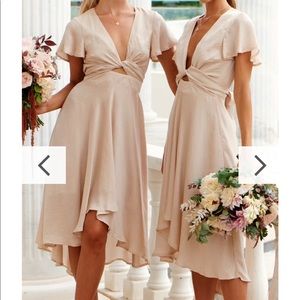 Beige MIDI Dress NWT